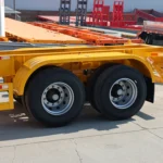 2 Axle-yellow-skeleton type-container-semi trailer-2