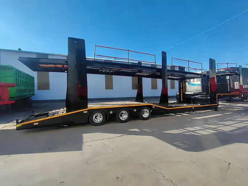 3 Axle-Black-Car Carrier Semi-Trailer-1
