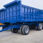 3 Axle-Blue – Flatbed Full Trailer-1