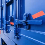 3 Axle-Blue – Flatbed Full Trailer-7-Rear Door Hinge & Latch Assembly