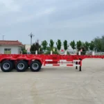 3 Axle-Red – Skeletal Type – Container Semi-Trailer-2