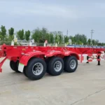 3 Axle-Red – Skeletal Type – Container Semi-Trailer-3