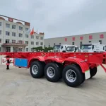 3 Axle-Red – Skeletal Type – Container Semi-Trailer-5