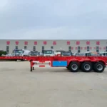 3 Axle-Red – Skeletal Type – Container Semi-Trailer-6
