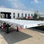 3 Axle-White – Flatbed Type – Container Semi-Trailer-2