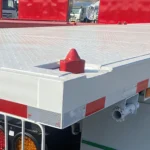 3 Axle-White – Flatbed Type – Container Semi-Trailer-5-Container Twist Lock