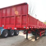 3 Axle-red-stake-type semi-trailer-1