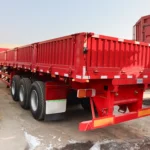 3 Axle-red-stake-type semi-trailer-5