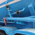 3 Axle-white and blue-particle transport semi trailer-3