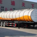 3 Axle-white-and-orange-tanker semi-trailer-1