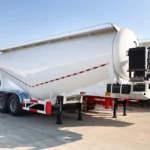 3 Axle-white-particle-transport semi-trailer-1
