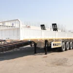 4 Axle-white-stake-type semi-trailer-1