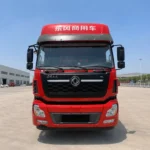 6×4 Dongfeng YL red cargo truck-5