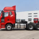 6×4 FAW Jiefang J6P red tractor truck-1