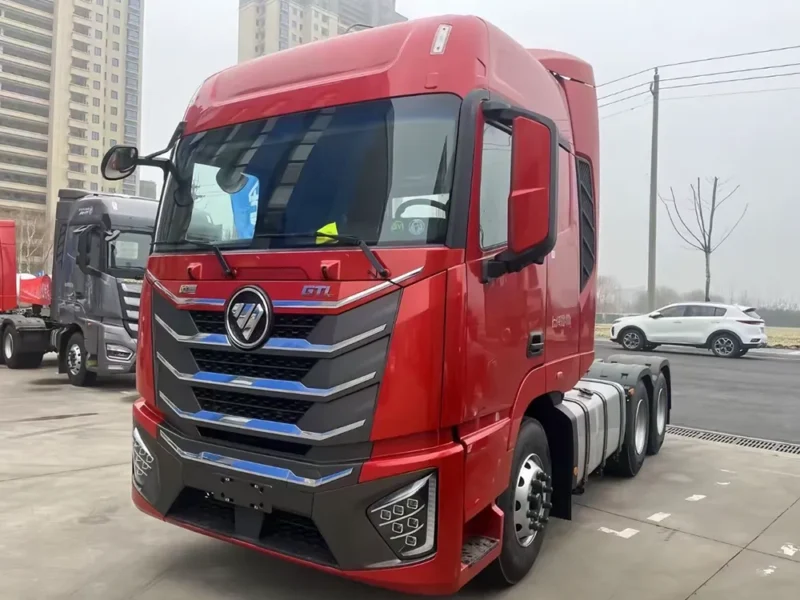 6×4-Foton GTL Red Tractor Truck-1