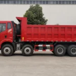 8×4 FAW Jiefang red dump truck-5