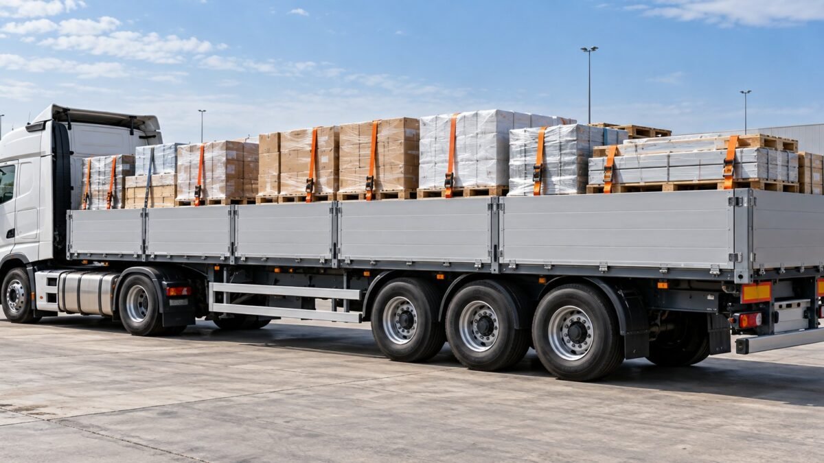 Illustration of case side wall cargo transport v2